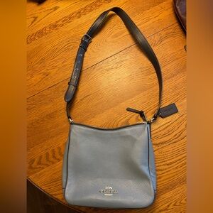 Coach Blue Leather Shoulder Bag